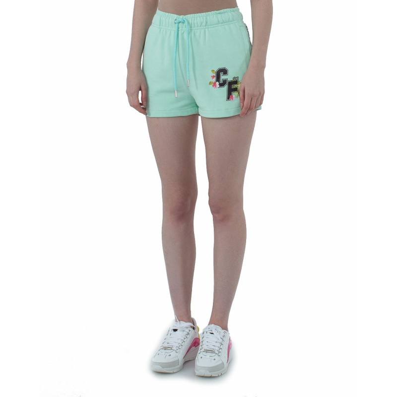 Pantaloncini in cotone verde - S