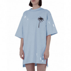 Abito in cotone azzurro - M