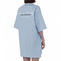 Abito in cotone azzurro - M