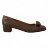 Scarpe décolleté in pelle di vitello naplak marrone - EU35.5/US5