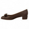 Scarpe décolleté in pelle di vitello naplak marrone - EU35.5/US5