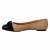 Ballerine in pelle nappa beige e nera - EU35.5/US5