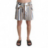 Pantaloncini da bagno bianchi con bastone da passeggio - IT48 - M
