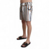 Pantaloncini da bagno bianchi con bastone da passeggio - IT48 - M