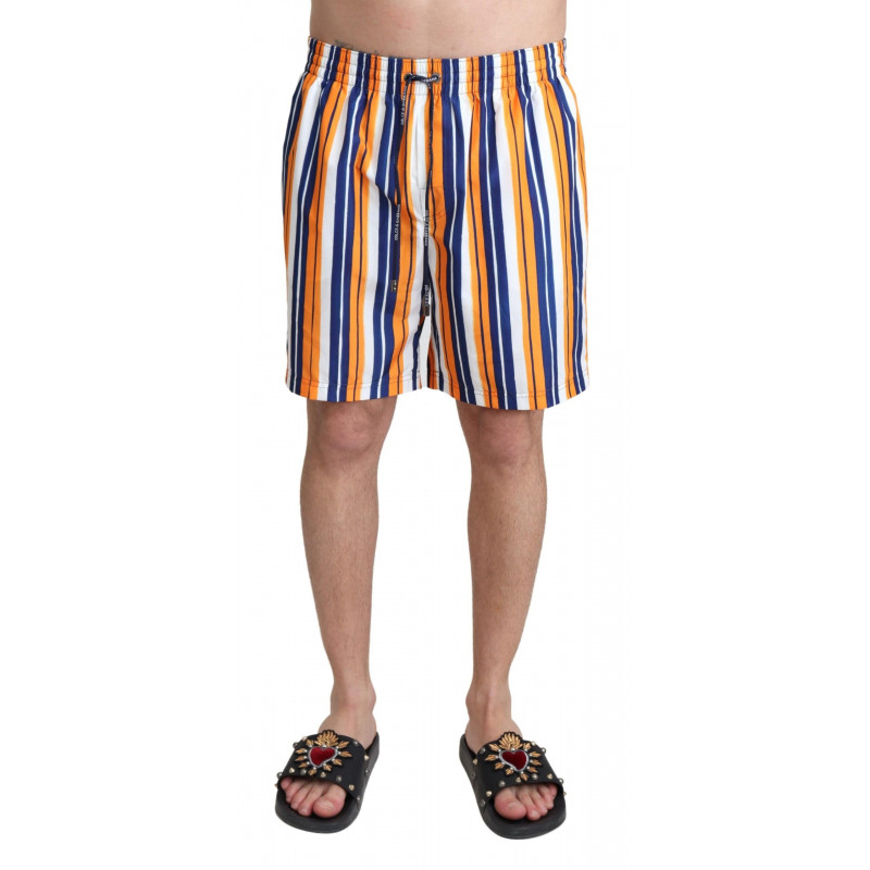 Pantaloncini da bagno beachwear a righe multicolori - IT4 - S