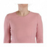 Abito a trapezio in misto viscosa rosa con maniche a 3/4 - IT44-L