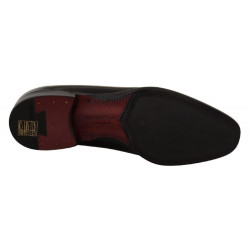 Scarpe eleganti mocassini formali in pelle verniciata nera - EU39/US6