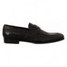 Scarpe mocassino slip on in pelle di coccodrillo nera - EU44/US11