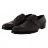 Scarpe mocassino slip on in pelle di coccodrillo nera - EU44/US11