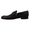 Scarpe mocassino slip on in pelle di coccodrillo nera - EU44/US11