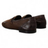Mocassini slip-on da uomo in pelle esotica marrone - EU44/US11