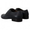 Scarpe derby formali con lacci in pelle blu navy - EU42/US9