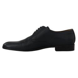 Scarpe derby formali con lacci in pelle blu navy - EU42/US9