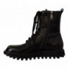 Scarpe da uomo con lacci da combattimento in pelle nera - EU40/US7