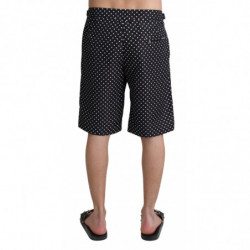 Costumi da bagno pantaloncini da spiaggia a pois neri - IT4 - S