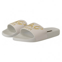 Scarpe sandali scorrevoli hotel lusso pelle bianca - EU40/US7