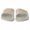 Scarpe sandali scorrevoli hotel lusso pelle bianca - EU40/US7