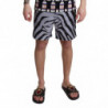 Pantaloncini da spiaggia con stampa zebrata grigia - IT4 - S