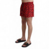 Costumi da bagno pantaloncini da spiaggia con motivo rosso - IT4 - S