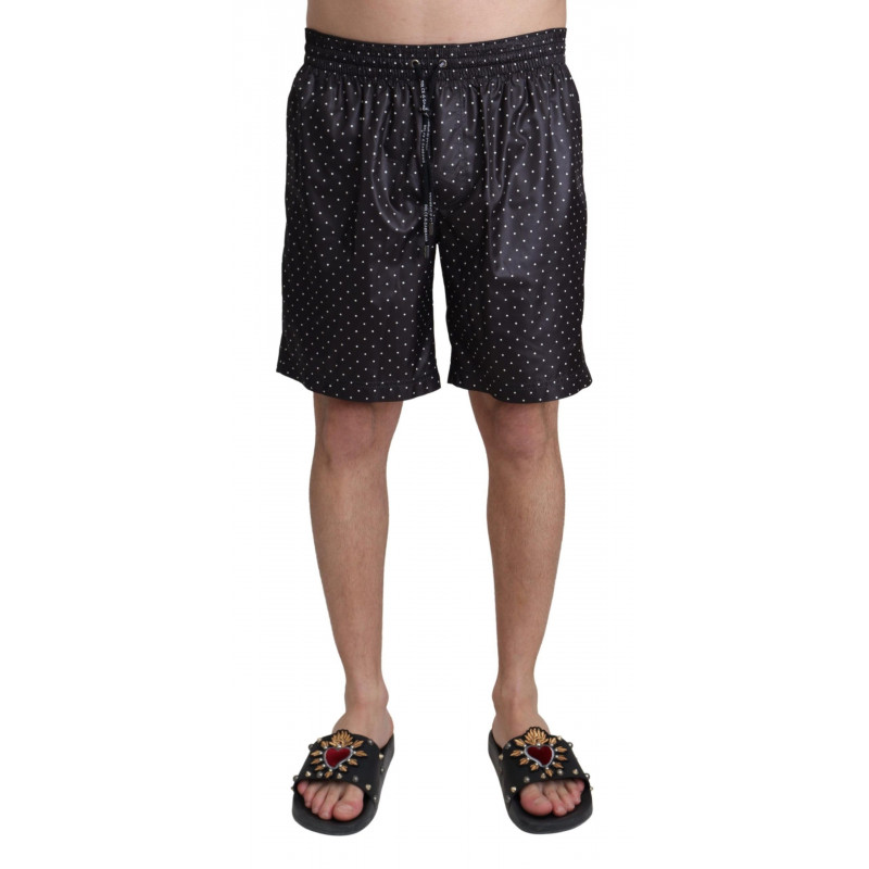 Costumi da bagno da spiaggia con stampa a pois neri - IT4 - S