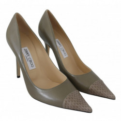 Décolleté Amika in pelle verde ciottolo - EU39/US9