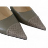 Décolleté Amika in pelle verde ciottolo - EU40/US10