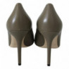 Décolleté Amika in pelle verde ciottolo - EU40/US10