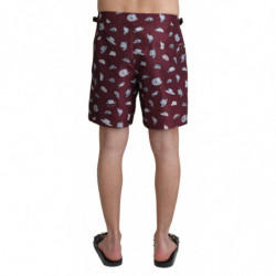 Cappelli marroni Stampa Beachwear Pantaloncini Costumi da bagno - I