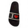 Sandali slide I Love D&G in pelle nera - EU35/US4.5