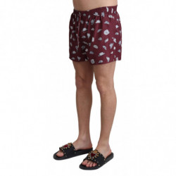 Cappelli marroni Stampa Beachwear Pantaloncini Costumi da bagno - I