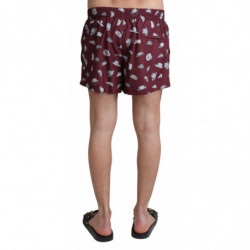 Cappelli marroni Stampa Beachwear Pantaloncini Costumi da bagno - I