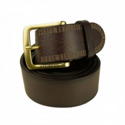 Cintura in pelle marrone -...