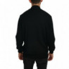 Maglione in lana vergine con collo alto e pullover nero - L