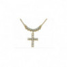 Collana e Pendente in Argento 926 laccato oro con diamanti sintetici