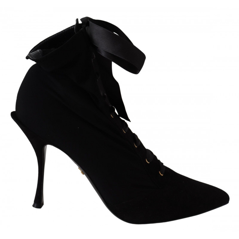 Scarpe stivaletti corti elasticizzati neri - EU39/US8.5