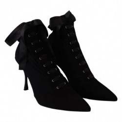 Scarpe stivaletti corti elasticizzati neri - EU39/US8.5