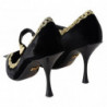 DÃ©colletÃ© Mary Janes in velluto nero dorato - EU35/US4.5