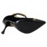 DÃ©colletÃ© Mary Janes in velluto nero dorato - EU35/US4.5