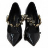 Scarpe in pelle nera con cristalli DÃ©colletÃ© Mary Jane - EU35/US4.5
