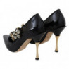 Scarpe in pelle nera con cristalli DÃ©colletÃ© Mary Jane - EU35/US4.5