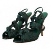 Sandali con cinturino in pitone verde Scarpe con tacco - EU40/US9.5
