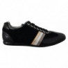 Scarpe da ginnastica da uomo casual in pelle con logo nero - EU45/US12