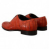 Scarpe derby in pelle esotica arancione - EU45/US12