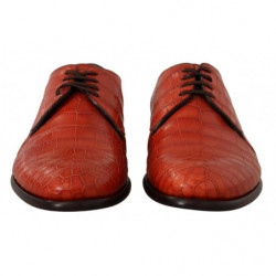 Scarpe derby in pelle esotica arancione - EU45/US12