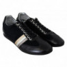 Scarpe da ginnastica da uomo casual in pelle con logo nero - EU45/US12