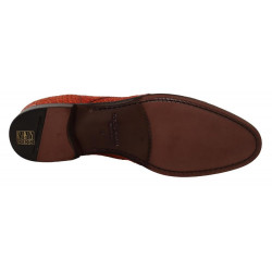 Scarpe derby in pelle esotica arancione - EU44/US11