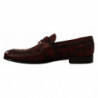 Scarpe derby eleganti in pelle esotica bordeaux - EU43.5/US10.5