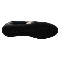 Scarpe da ginnastica da uomo casual in pelle con logo nero - EU45/US12