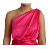 Abito Abito midi monospalla dal taglio aderente rosa - IT38-XS