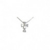Pendente in argento 925 laccato oro - Con 6 Diamanti